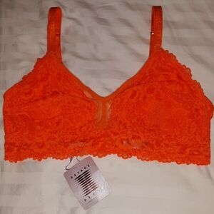 Savage X Fenty Floral Lace Mesh Wireless Bra